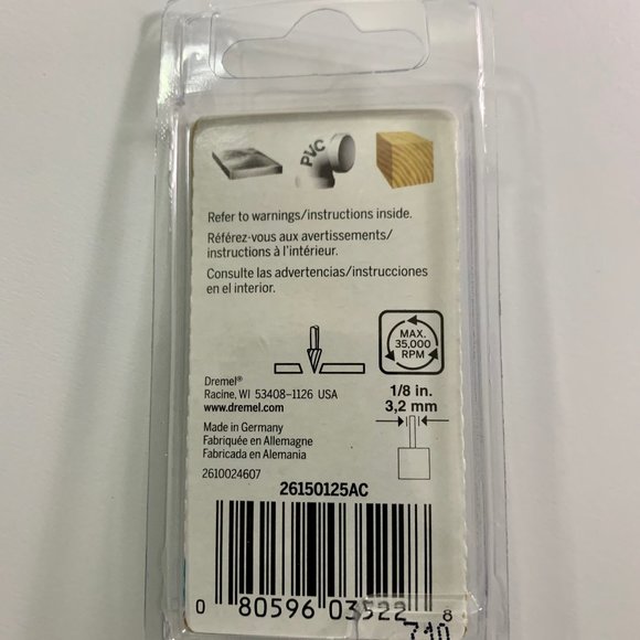 High Speed Cutter Carving 2-Ct #125 NIB 080596035228 DREMEL **NEW** - Picture 2 of 2